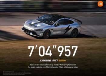 Xiaomi SU7 Ultra segna un nuovo primato al Nürburgring: è la berlina elettrica executive più veloce di sempre