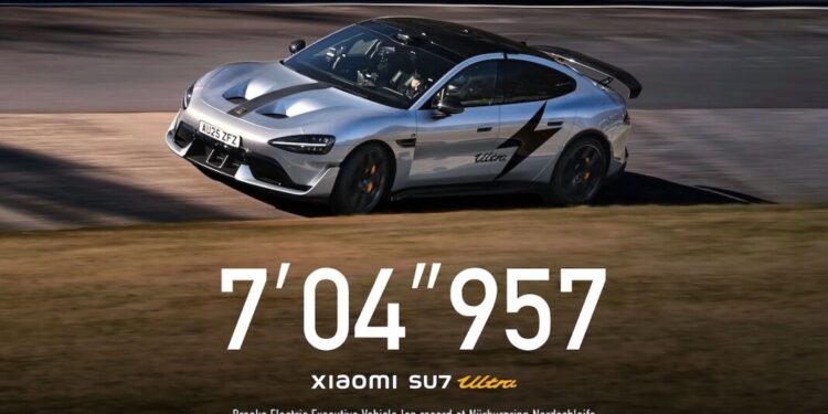 Xiaomi SU7 Ultra segna un nuovo primato al Nürburgring: è la berlina elettrica executive più veloce di sempre